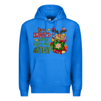 True Royal deer santa please bring me tea Premium Hoodie - MaliasSmallBusiness