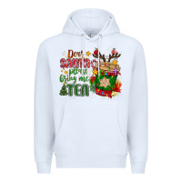 White deer santa please bring me tea Premium Hoodie - MaliasSmallBusiness