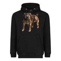 Black Duroc Pig Heavyweight Hoodie - LillyAllenDesigns
