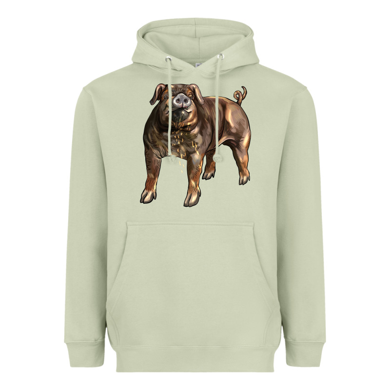 Duroc Pig Heavyweight Hoodie by LillyAllenDesigns | Teevron