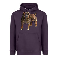 Plum Duroc Pig Heavyweight Hoodie - LillyAllenDesigns