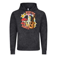 Vintage Black hippie soul with peace Vintage Hoodie - texasbilliewilder
