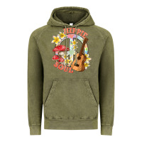 Vintage Olive hippie soul with peace Vintage Hoodie - texasbilliewilder