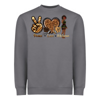 Storm peace love melanin Heavyweight Sweatshirt - texasbilliewilder