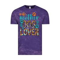 Cloud Purple wife mother dog lover with paws Vintage Tee - texasbilliewilder