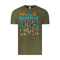 Vintage Olive wife mother dog lover with paws Vintage Tee - texasbilliewilder