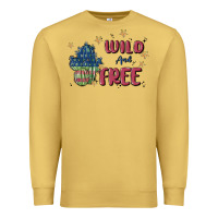 Antique Gold wild and free Premium Sweatshirt - MaliasSmallBusiness