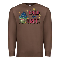 Chestnut wild and free Premium Sweatshirt - MaliasSmallBusiness