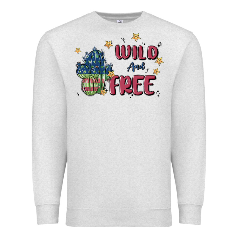 Wild And Free Premium Sweatshirt by MaliasSmallBusiness | Teevron