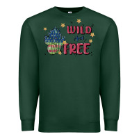 Sports Green wild and free Premium Sweatshirt - MaliasSmallBusiness