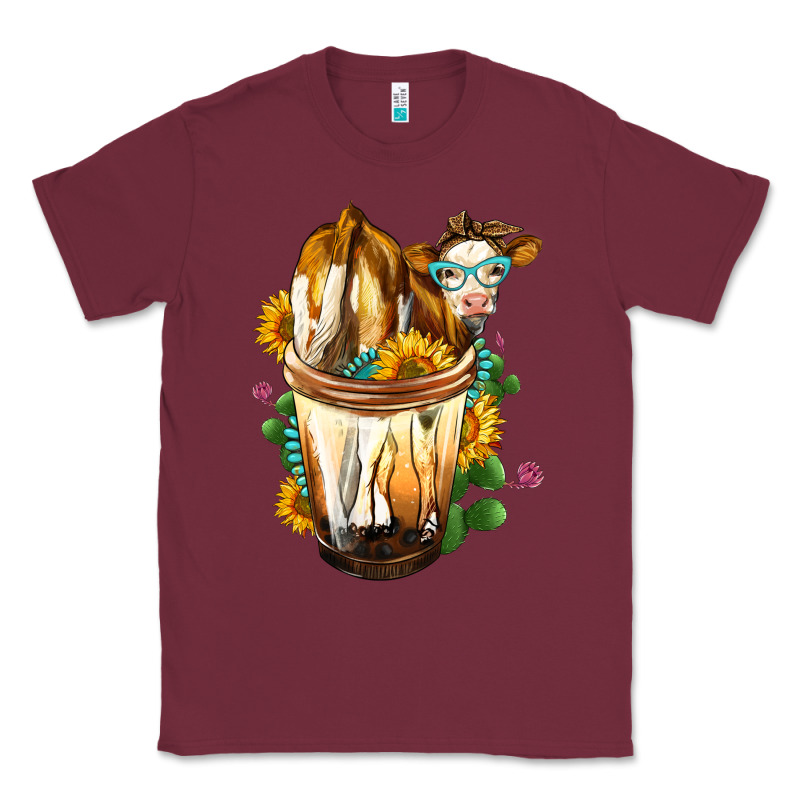 Simmental Cow Bobba Cup Classic Tee by FaDigitalArtStudio | Teevron