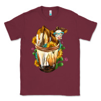Burgundy simmental cow bobba cup Classic Tee - FaDigitalArtStudio