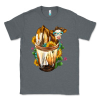 Charcoal Heather simmental cow bobba cup Classic Tee - FaDigitalArtStudio