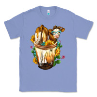 Colony Blue simmental cow bobba cup Classic Tee - FaDigitalArtStudio
