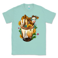 Seafoam simmental cow bobba cup Classic Tee - FaDigitalArtStudio