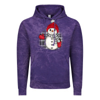 Cloud Purple grey christmas snowman Vintage Hoodie - JahusDesignShop