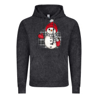 Vintage Black grey christmas snowman Vintage Hoodie - JahusDesignShop