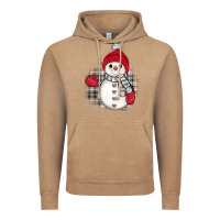 Vintage Coffee grey christmas snowman Vintage Hoodie - JahusDesignShop