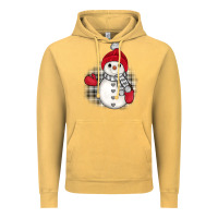 Grey Christmas Snowman Vintage Hoodie | Teevron