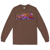 Chestnut Mardi gras farm trucks Long Sleeve Tee - FaDigitalArtStudio