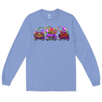 Colony Blue Mardi gras farm trucks Long Sleeve Tee - FaDigitalArtStudio