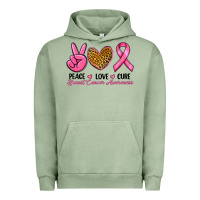 Pigment Oil Green Peace Love Cure Breast Cancer Urban Hoodie - RanaPortraitStore