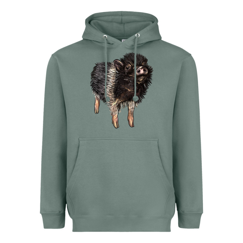 Baby Hampshire Pig Heavyweight Hoodie by LillyAllenDesigns | Teevron