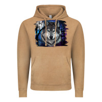 Vintage Camel Wolf And Full Moon Vintage Hoodie - RanaPortraitStore