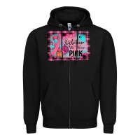 Black in october we wear pink Zipper Hoodie - JahusDesignShop