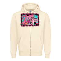 Sandshell in october we wear pink Zipper Hoodie - JahusDesignShop