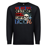 Black we are not descended from a fearful me Premium Sweatshirt - MaliasSmallBusiness