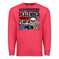 Cardinal we are not descended from a fearful me Premium Sweatshirt - MaliasSmallBusiness