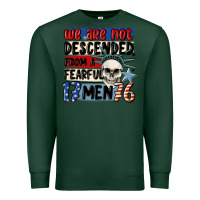 Sports Green we are not descended from a fearful me Premium Sweatshirt - MaliasSmallBusiness