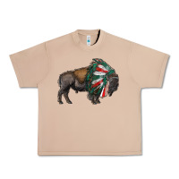 Burro mexican bison with indian headdress Urban Heavy Tee - RanaPortraitStore