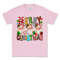 Bubblegum Pink Merry christmas santa Classic Tee - FaDigitalArtStudio