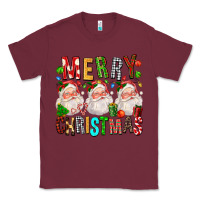 Burgundy Merry christmas santa Classic Tee - FaDigitalArtStudio