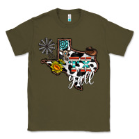 Army Green tx yall western Classic Tee - CowhideDigitalArt