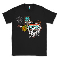 Black tx yall western Classic Tee - CowhideDigitalArt