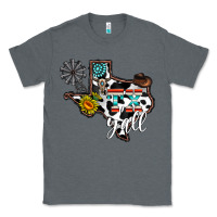Charcoal Heather tx yall western Classic Tee - CowhideDigitalArt