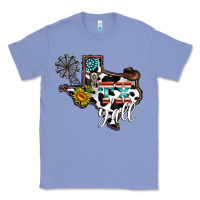 Colony Blue tx yall western Classic Tee - CowhideDigitalArt