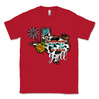 Red tx yall western Classic Tee - CowhideDigitalArt