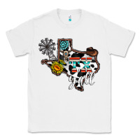 White tx yall western Classic Tee - CowhideDigitalArt