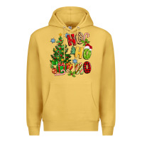 Antique Gold ho ho ho christmas Premium Hoodie - MaliasSmallBusiness