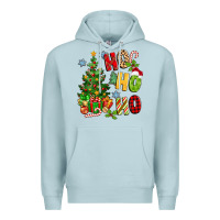 Blue Mist ho ho ho christmas Premium Hoodie - MaliasSmallBusiness