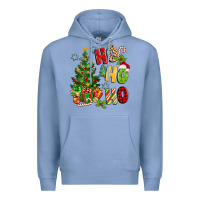 Colony Blue ho ho ho christmas Premium Hoodie - MaliasSmallBusiness