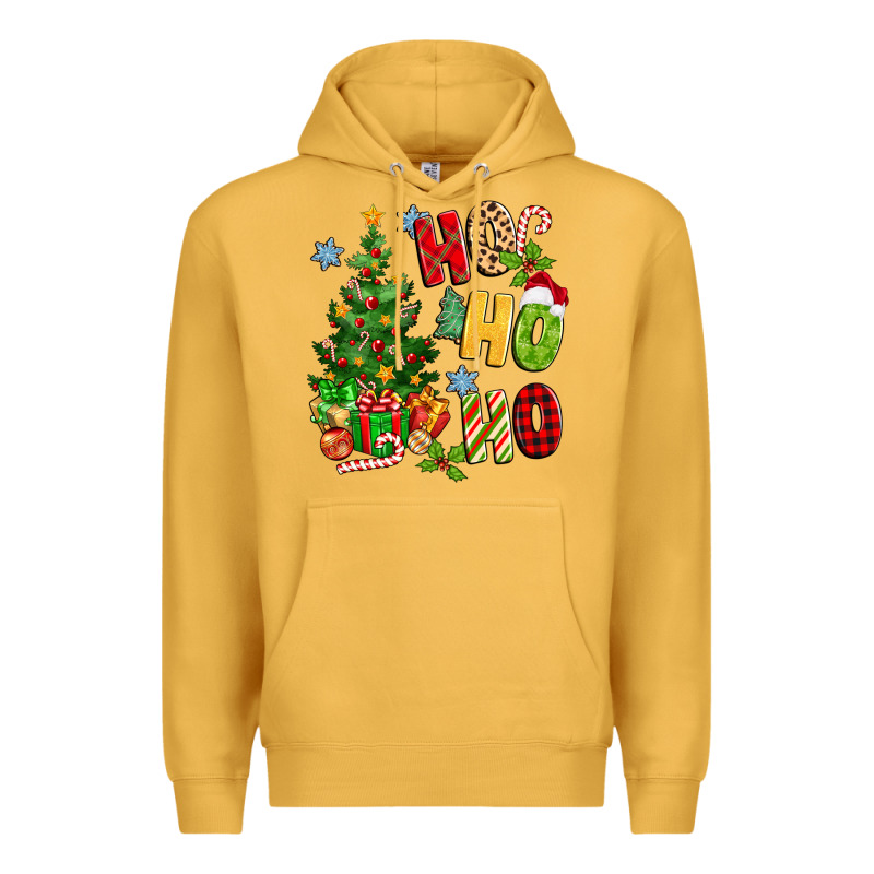 Ho Ho Ho Christmas Premium Hoodie by MaliasSmallBusiness | Teevron