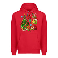 Red ho ho ho christmas Premium Hoodie - MaliasSmallBusiness