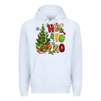 White ho ho ho christmas Premium Hoodie - MaliasSmallBusiness