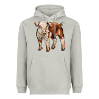 Moon Dust Baby Hereford Pig Heavyweight Hoodie - LillyAllenDesigns