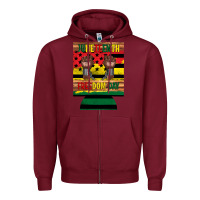 Burgundy juneteenth freedom day 12 oz can cooler (regular) 2 Zipper Hoodie - Artiststas